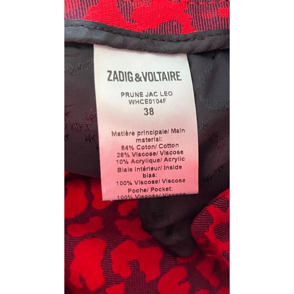 ZADIG & VOLTAIRE PRINT PANTS 38 M - Picture 6 of 8